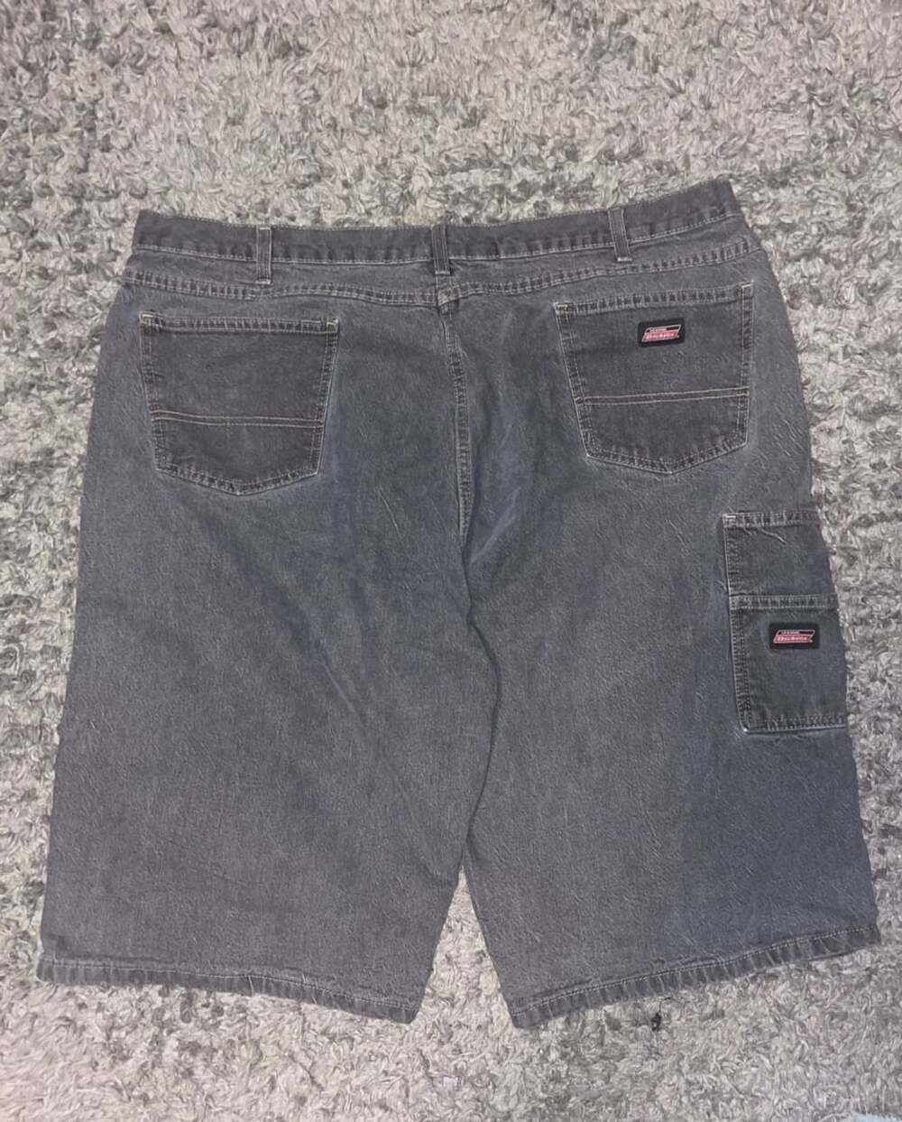 Dickies Vintage Y2K Faded Gray Denim Carpenter Shorts Jorts - Picture 4 of 4